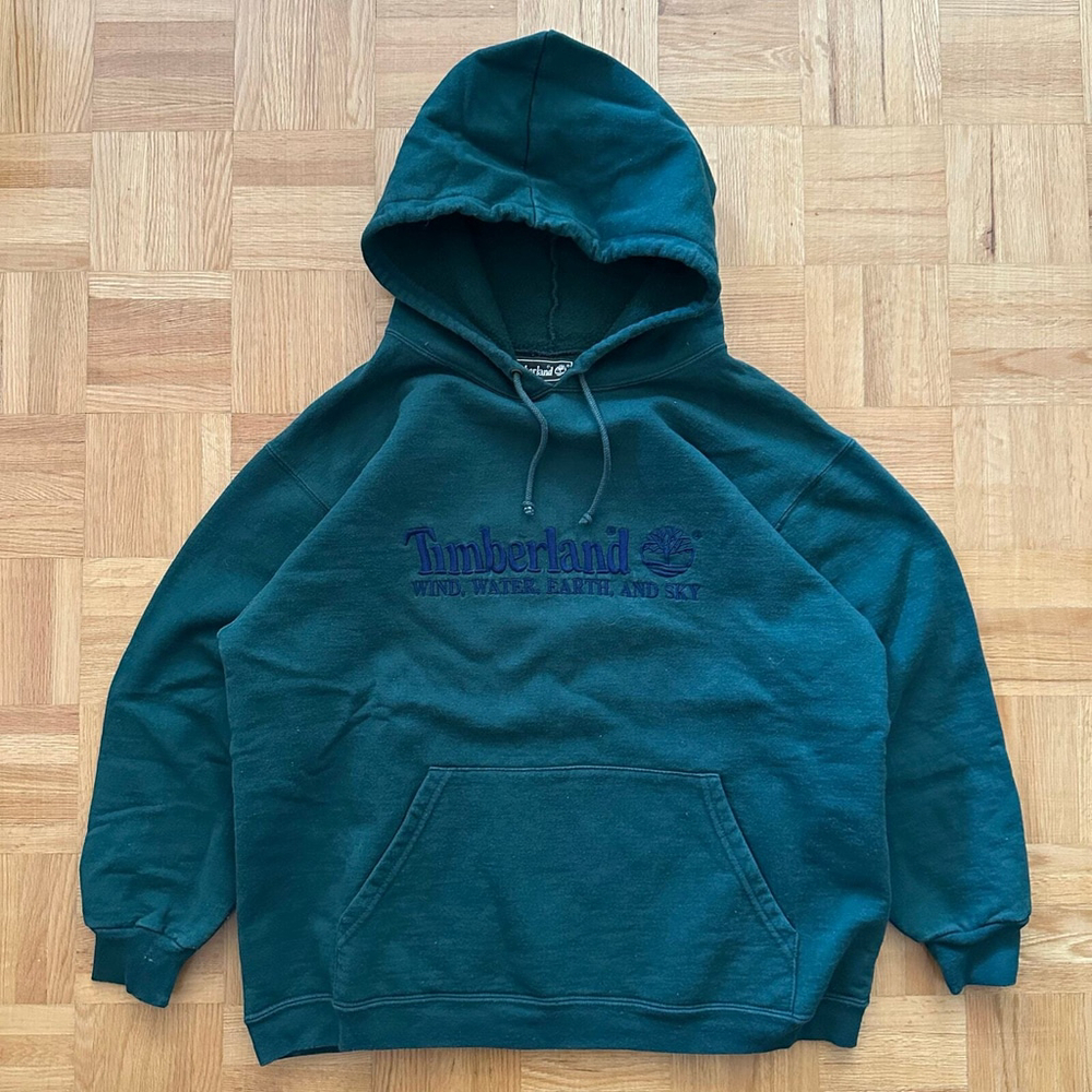 Vintage y2k Timberland Wind Water Earth and Sky hoodie XL
